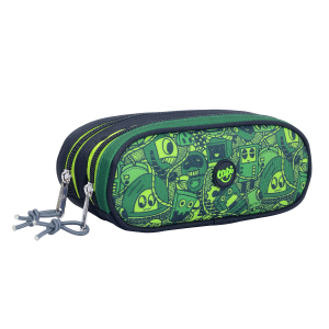 ESTUCHE OVALADO GREEN DOODLE